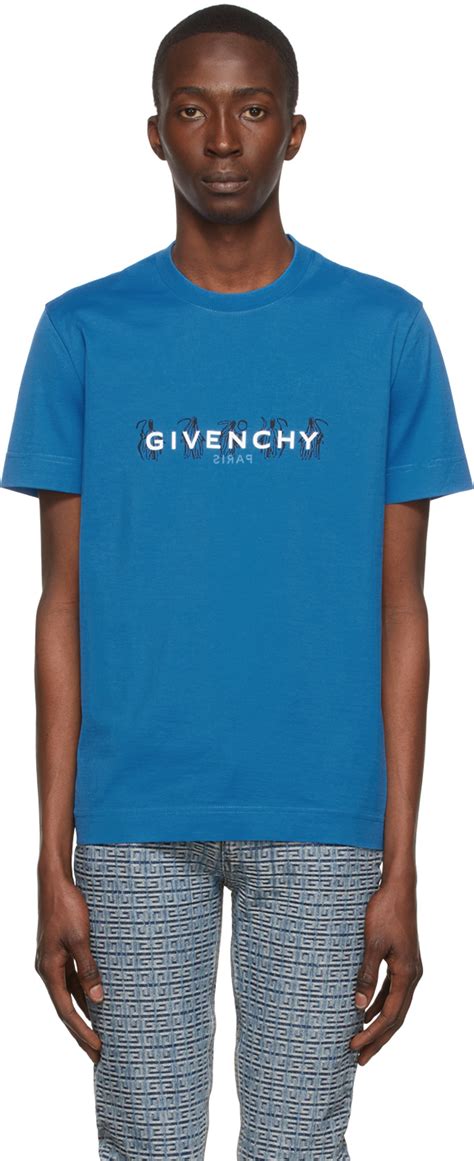 givenchy paris t shirt blue|givenchy t shirt euro.